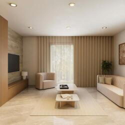 Villa For Sale In Peyia Akthi Residence Living Room